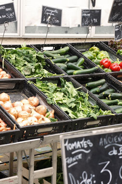 Local market in Binic, Brittany