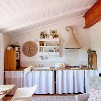 stylish kitchen in self catering cottage