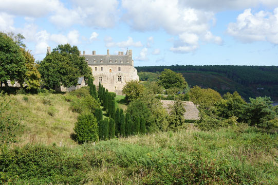 Het kasteel van La Roche Jagu, Ploëzal, Bretagne, Frankrijk