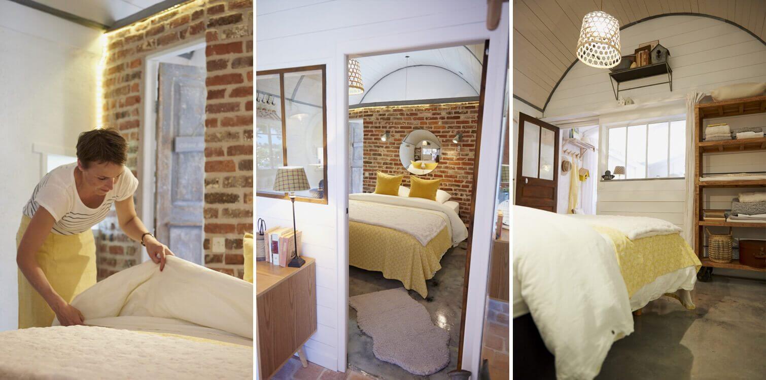 Slaapkamer Florence, romantisch huisje in Bretagne, Frankrijk