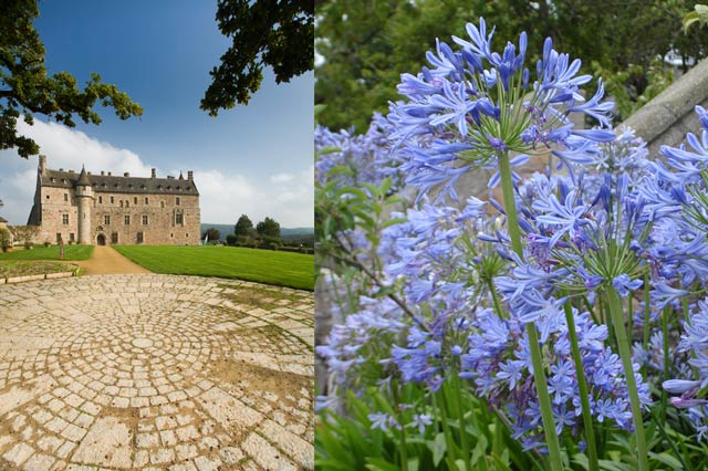 La Roche Jagu castle and gardens and organic restaurant