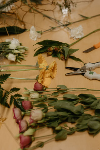Floral art workshops, Châtelaudren