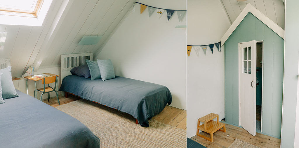 Chambre d'enfants à la maison à Anne, location de vacances en Bretagne nord