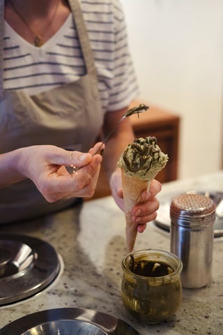 Manger une glace à Dinard