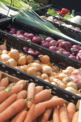 Lokale markt in Bretagne